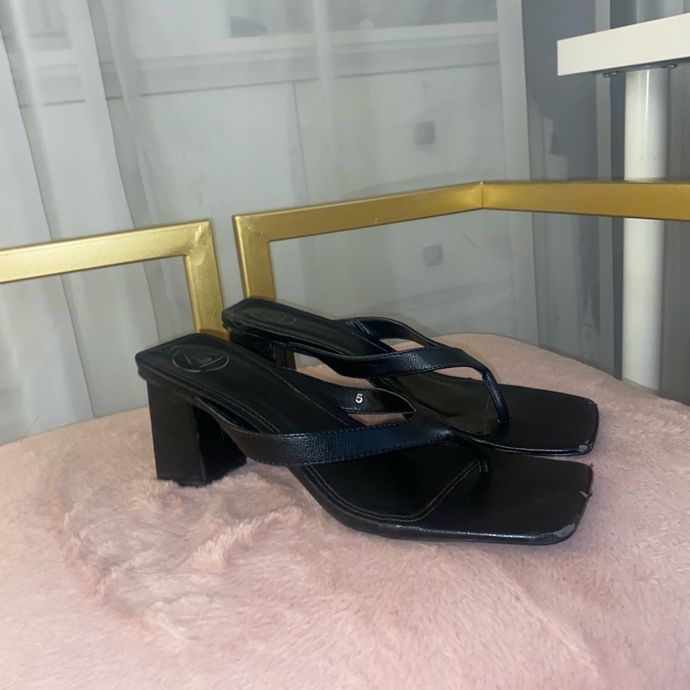Black misguided sandals